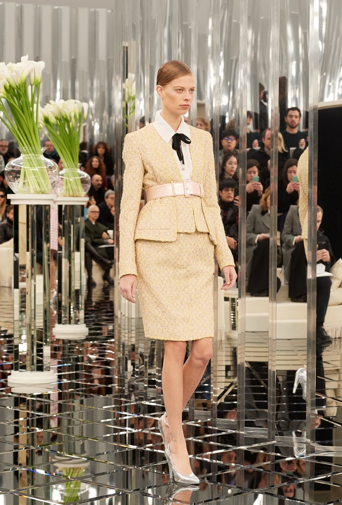 Tweed jacket and skirt from Chanel’s spring 2017 haute couture collection