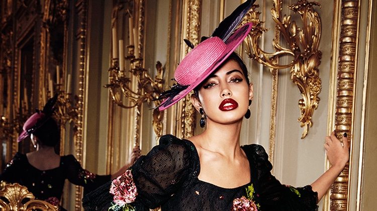 Cindy Kimberly Wears Super Luxe Looks in Vanity Fair Spain