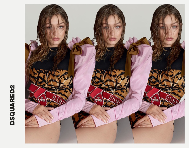Gigi Hadid stars in DSquared2's spring-summer 2017 campaign