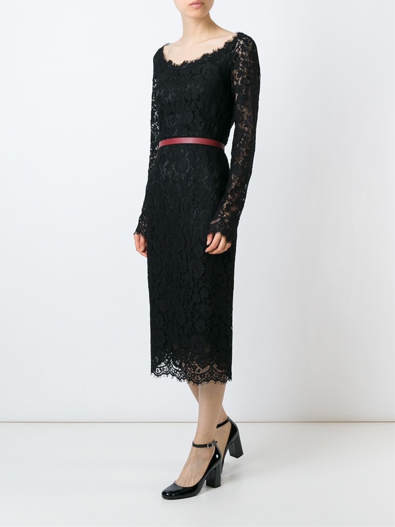 Dolce & Gabbana Floral Lace Dress