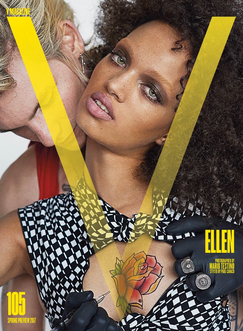 Ellen Rosa on V Magazine Spring Preview 2017 Cover