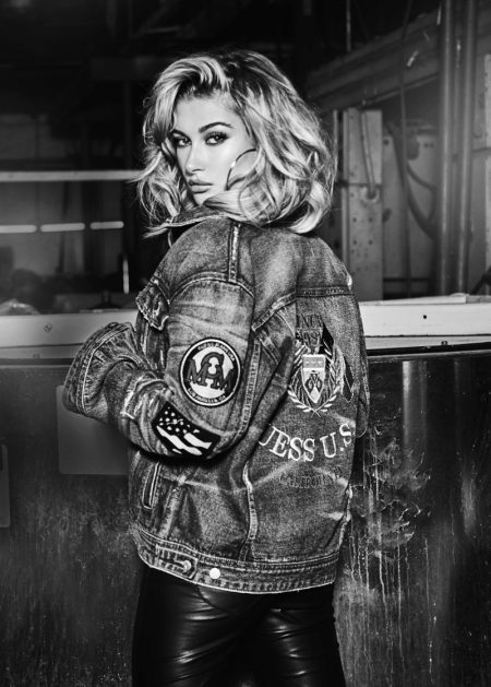 Hailey Baldwin Smolders in Guess' 35th Anniversary Campaign