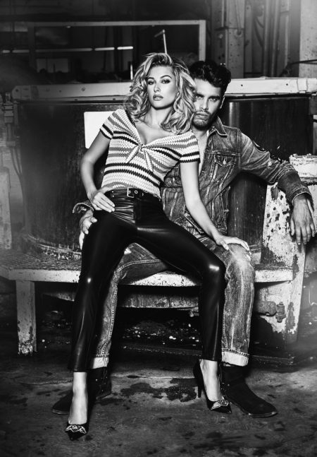 Hailey Baldwin Smolders in Guess' 35th Anniversary Campaign