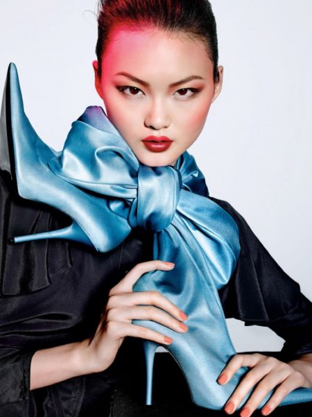 He Cong Stuns in Dior Makeup Looks for Vogue China The model wears beauty looks featuring Dior Makeup