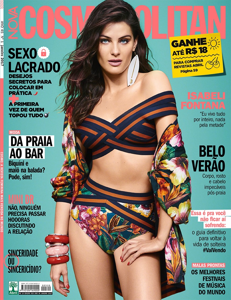 Isabeli Fontana on Cosmopolitan Brazil January 2017 Cover