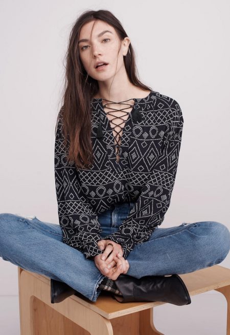 Jacquelyn Jablonski Keeps It Cool in Madewell's New Season Styles Jacquelyn Jablonski Keeps It Cool in Madewell's New Season Styles