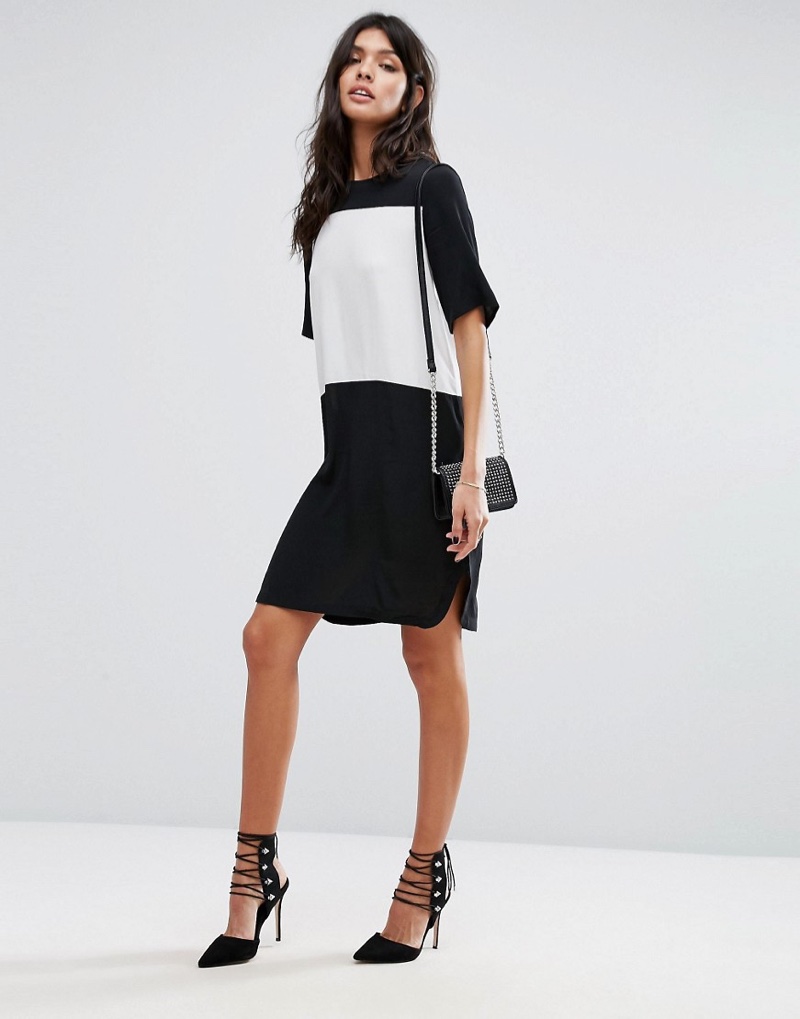 Sport a graphic color-blocked style with Mango's contrast t-shirt dress