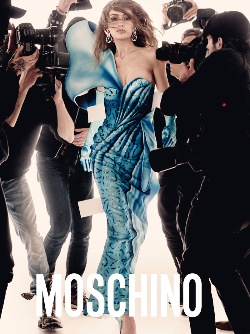 Gigi Hadid stars in Moschino's spring-summer 2017 campaign