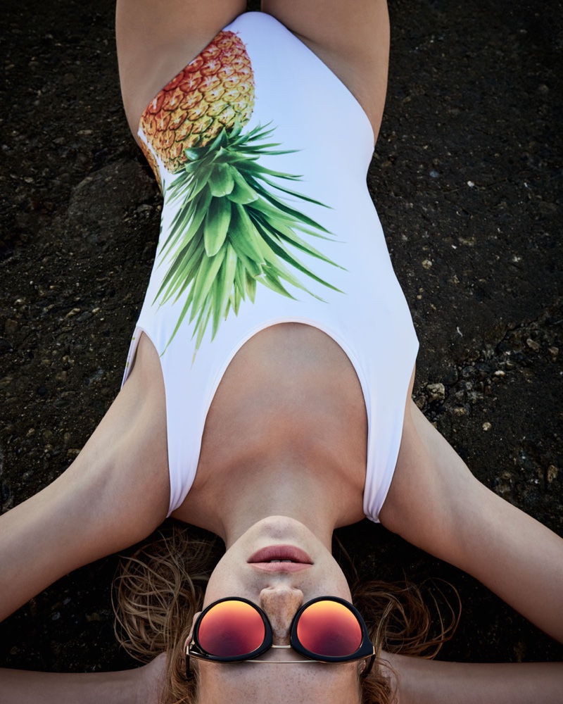 Onia Kelly Pineapple-Print One-Piece Swimsuit