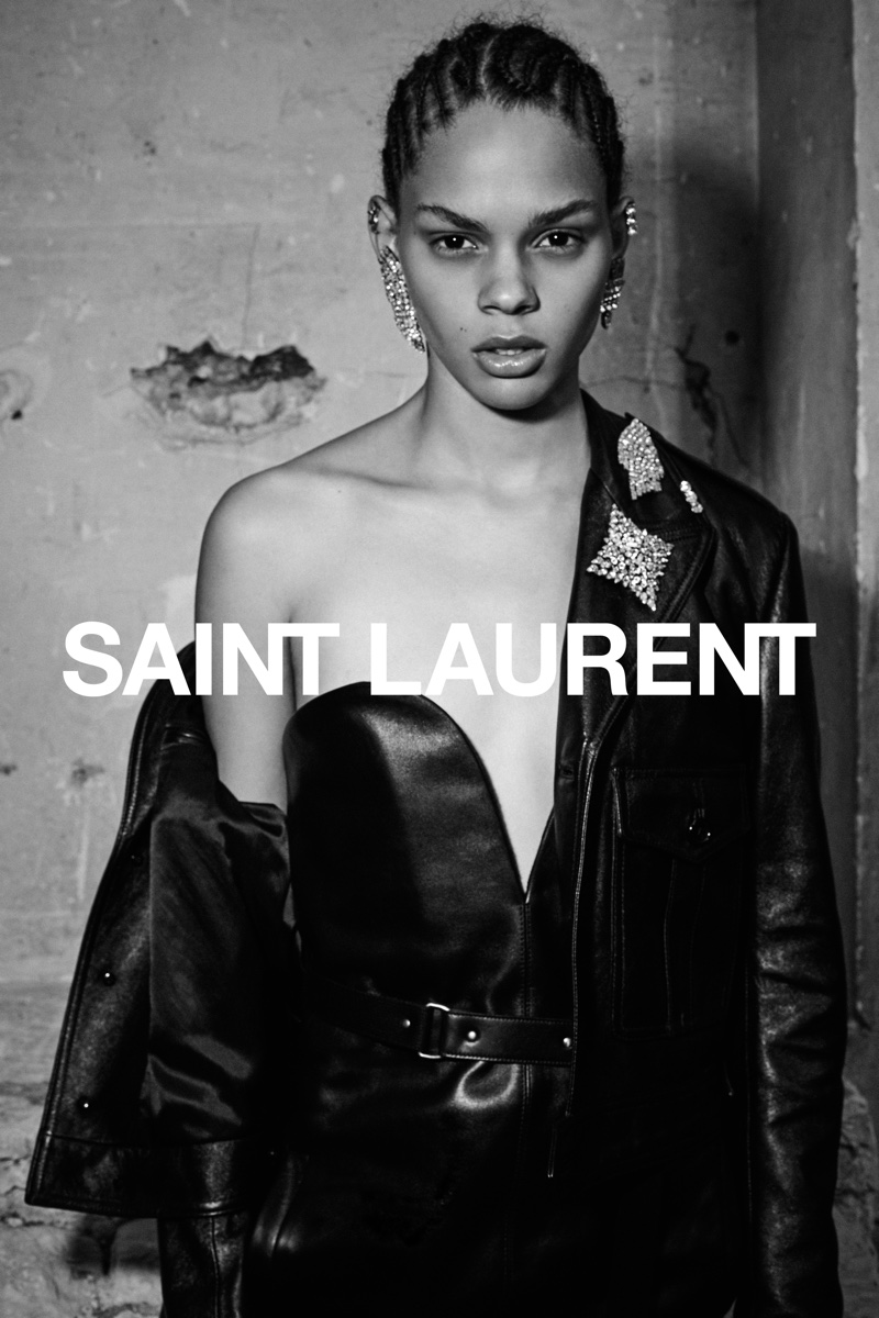 Hiandra Martinez stars in Saint Laurent's spring-summer 2017 campaign