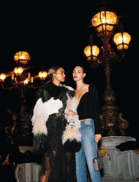 Irina Shayk & Stella Maxwell Model the Spring Collections in Paris for W Magazine