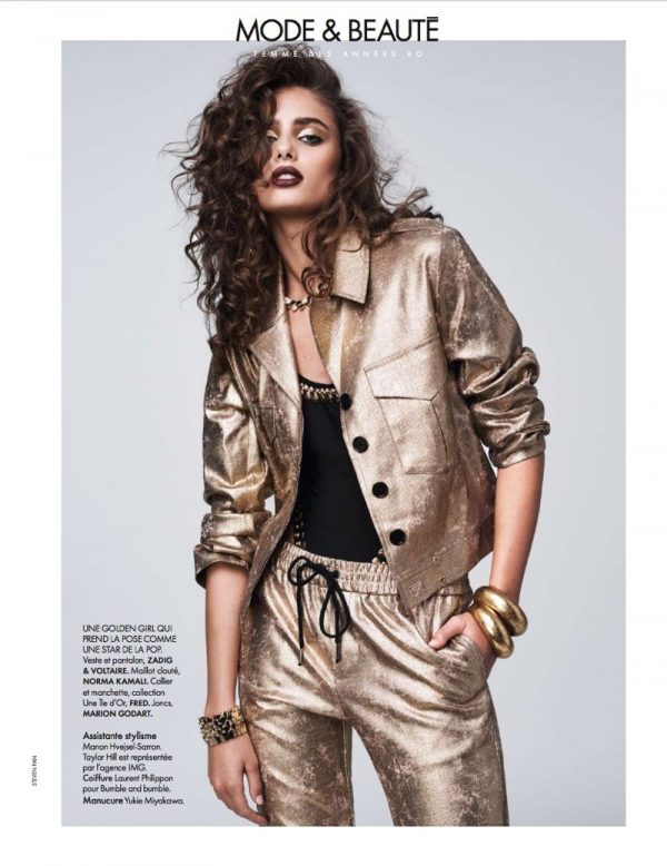 Taylor Hill Poses in 1980's Inspired Style for ELLE France – Fashion ...