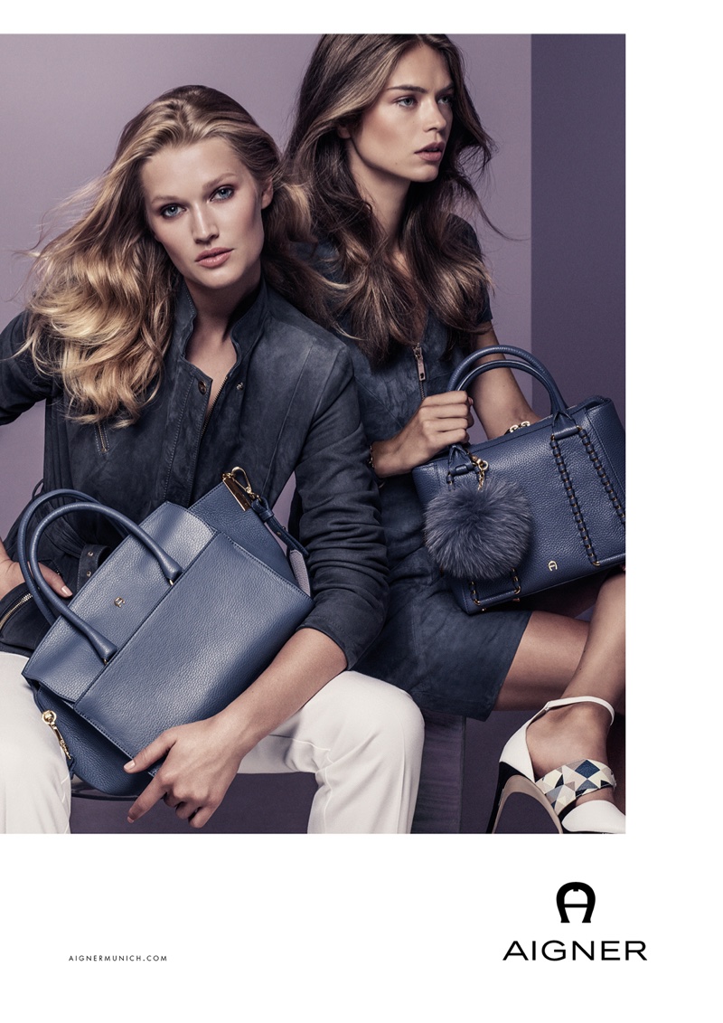 Toni Garrn and Estelle Yves front Aigner's spring-summer 2017 campaign