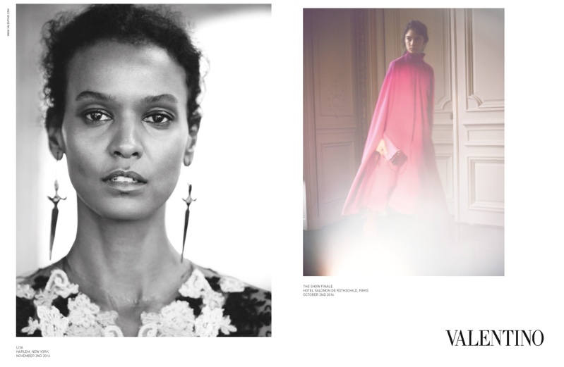 Liya Kebede stars in Valentino's spring-summer 2017 campaign