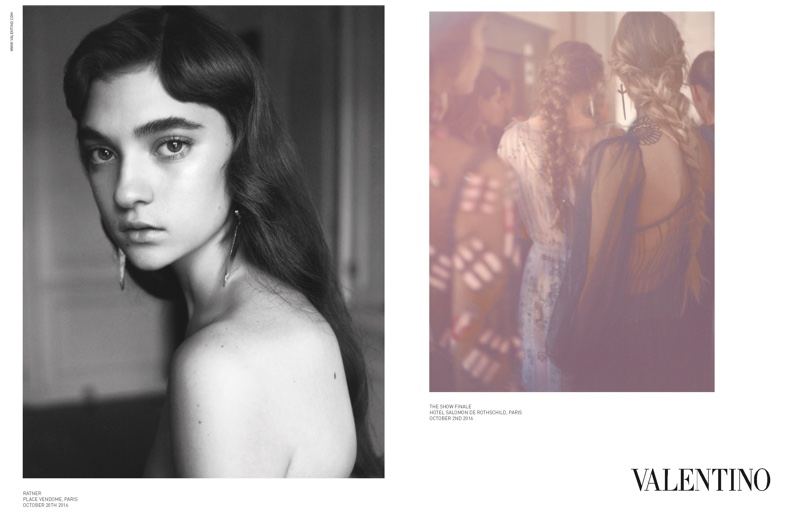 New face Ratner stars in Valentino's spring 2017 advertising campaign