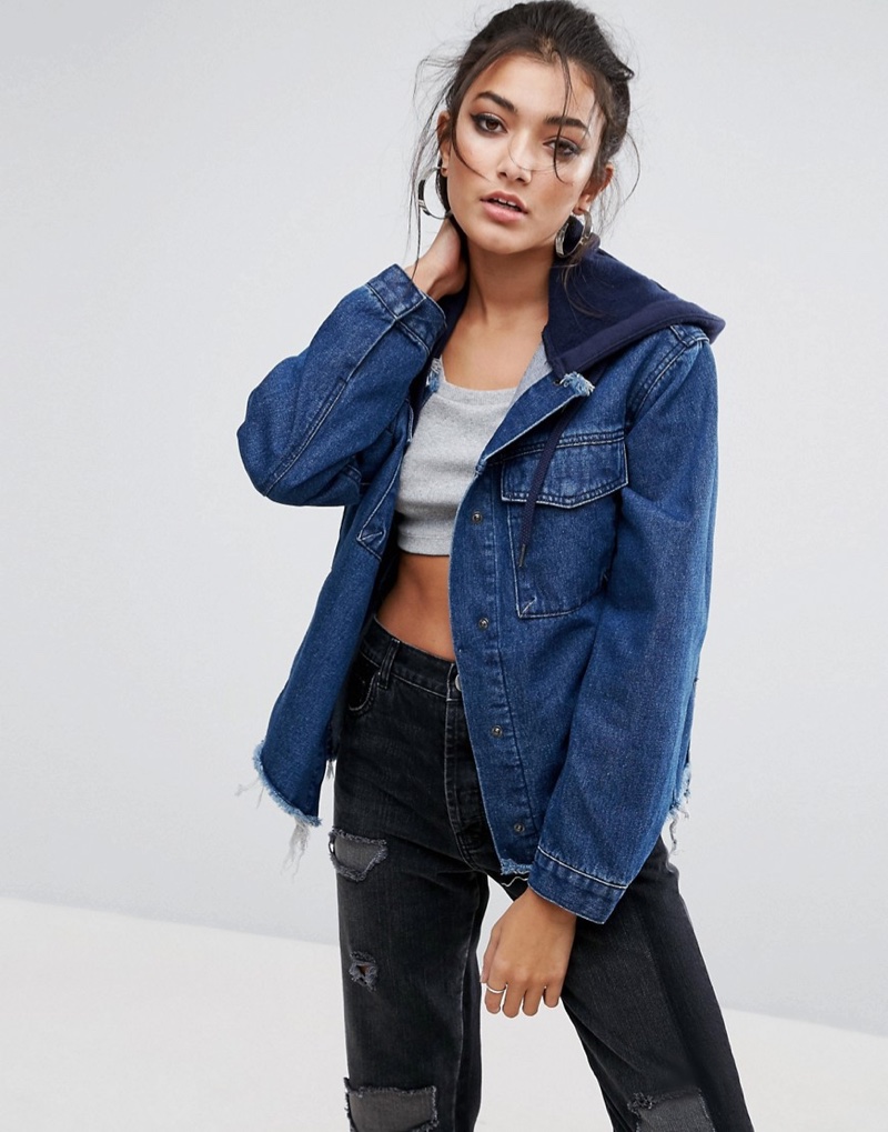 ASOS puts an edgy twist on the classic denim jacket