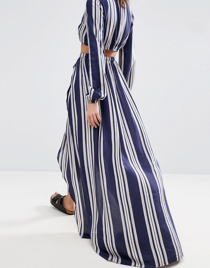 ASOS designs a chic striped two-piece for the beach or beyond