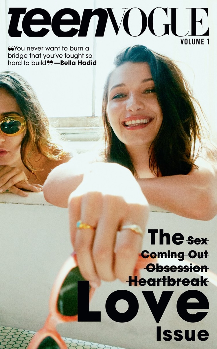 Bella Hadid on Teen Vogue Young Love 2017 Cover
