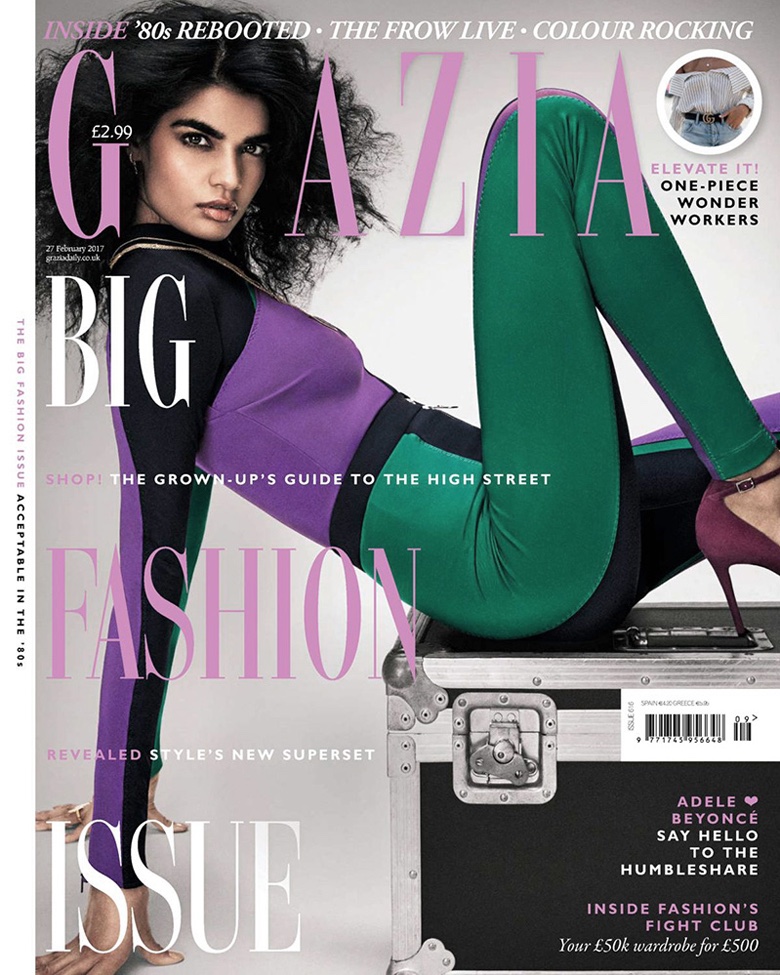 Bhumika Arora on Grazia UK February 20th, 2017 Cover