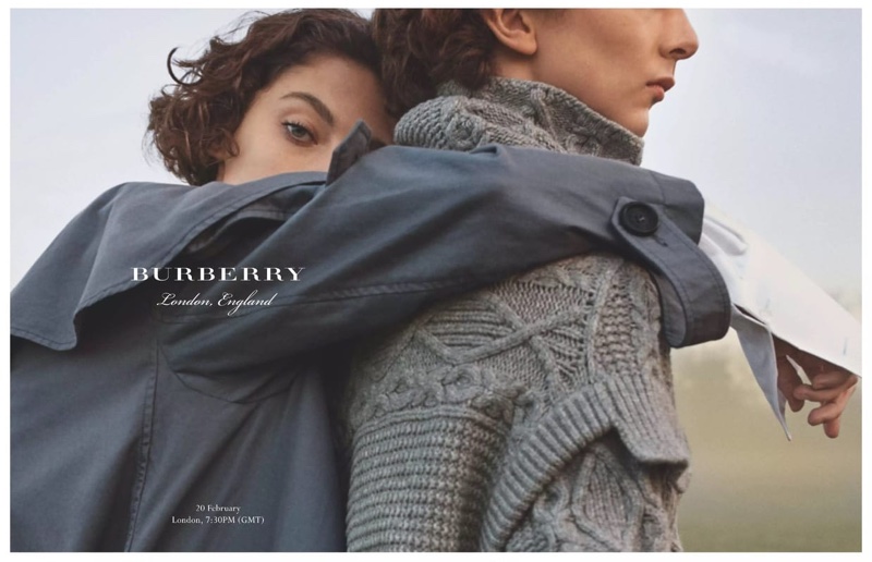 Burberry features knits and outerwear in spring-summer 2017 campaign
