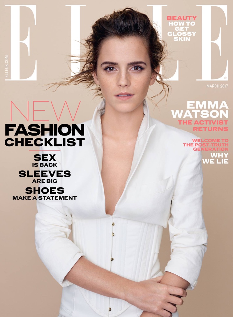 Emma Watson on ELLE UK March 2017 Cover