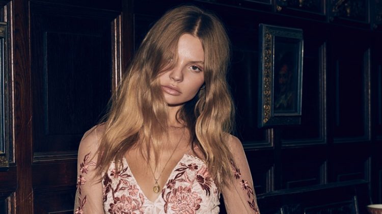 Magdalena Frackowiak Poses in For Love & Lemons’ Sultry Spring 2017 Collection