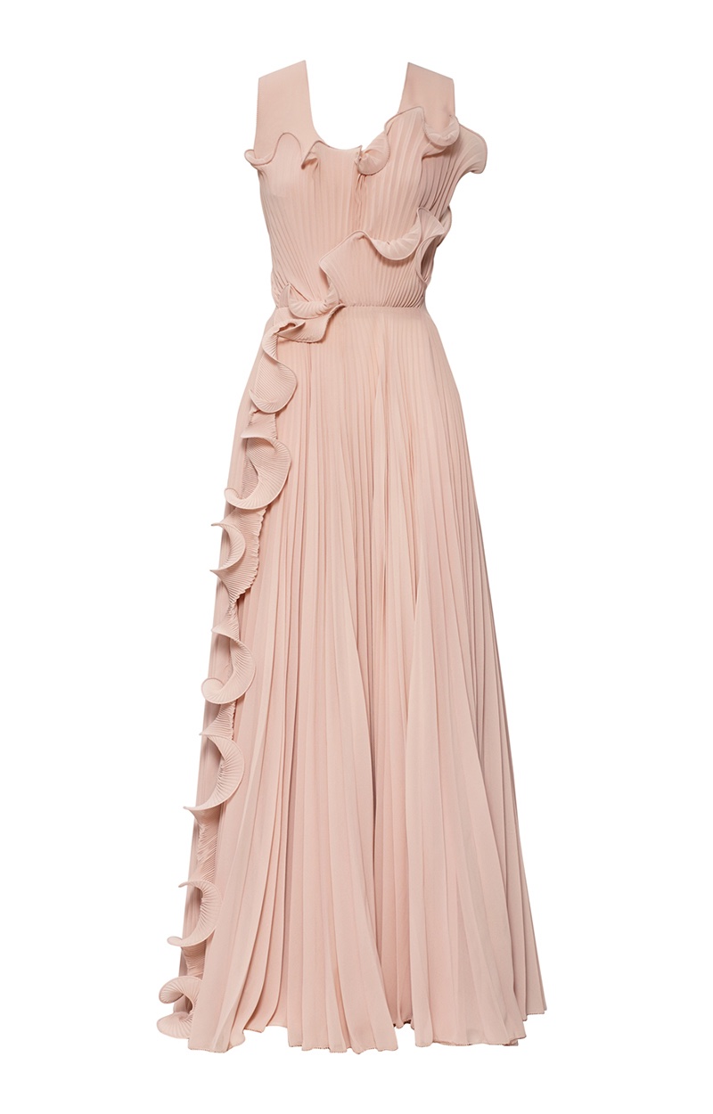 H&M Conscious Exclusive designs pink gown made from BIONIC® —recycled polyester