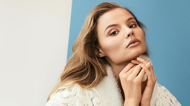 Magdalena Frackowiak Wears Burberry’s New Season Looks in BAZAAR Korea