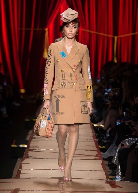 Moschino Focuses on Recycled Fashion for Fall 2017