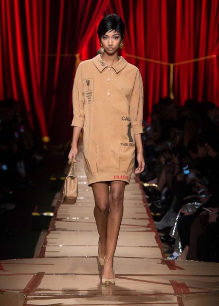 Moschino Focuses on Recycled Fashion for Fall 2017