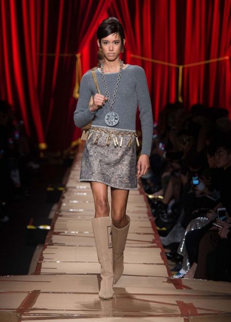 Moschino Focuses on Recycled Fashion for Fall 2017