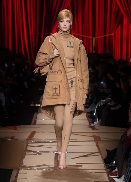 Moschino Focuses on Recycled Fashion for Fall 2017