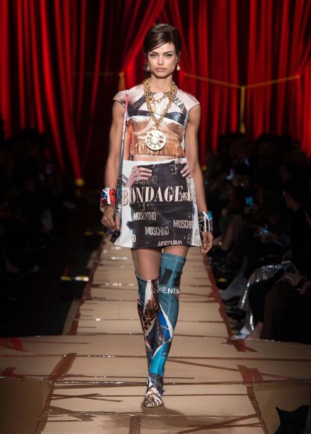 Moschino Focuses on Recycled Fashion for Fall 2017