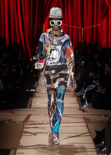 Moschino Focuses on Recycled Fashion for Fall 2017