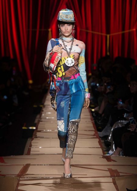 Moschino Focuses on Recycled Fashion for Fall 2017