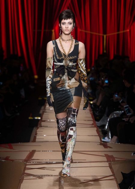 Moschino Focuses on Recycled Fashion for Fall 2017
