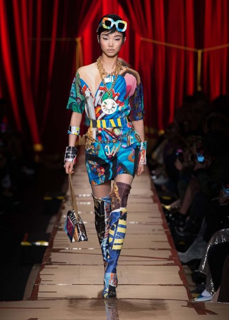 Moschino Focuses on Recycled Fashion for Fall 2017