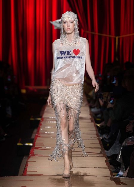 Moschino Focuses on Recycled Fashion for Fall 2017