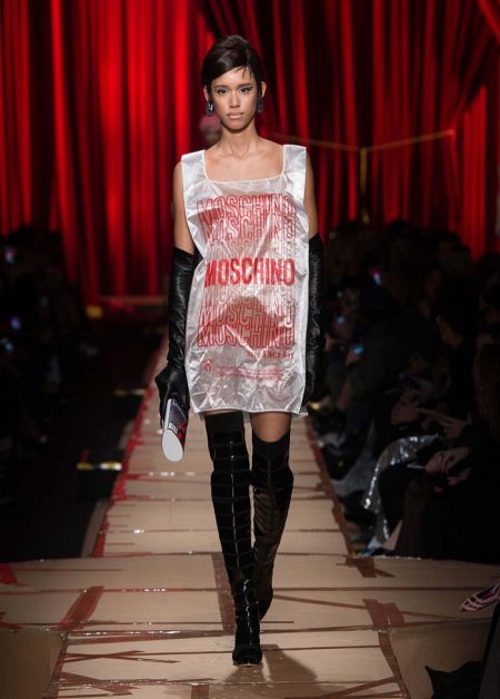 Moschino Focuses on Recycled Fashion for Fall 2017