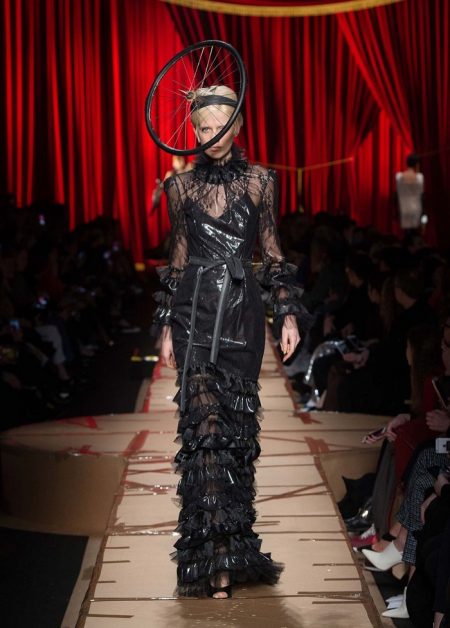 Moschino Focuses on Recycled Fashion for Fall 2017