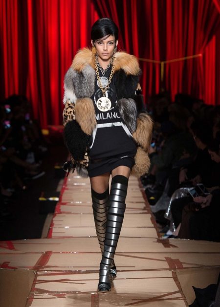 Moschino Focuses on Recycled Fashion for Fall 2017