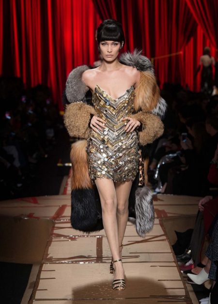 Moschino Focuses on Recycled Fashion for Fall 2017
