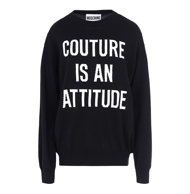 Moschino Long Sleeve Sweater Couture