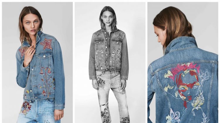 Sasha Pivorarova x FRAME denim collaboration