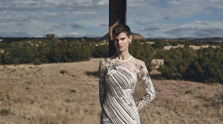 Saskia de Brauw Models Spring's Statement Styles for Neiman Marcus