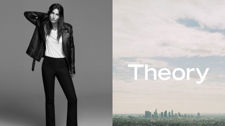 Lily Aldridge stars in Theory's spring-summer 2017 campaign