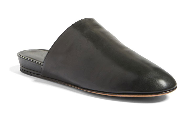 The Oren Loafer Mule features a streamlined silhouette
