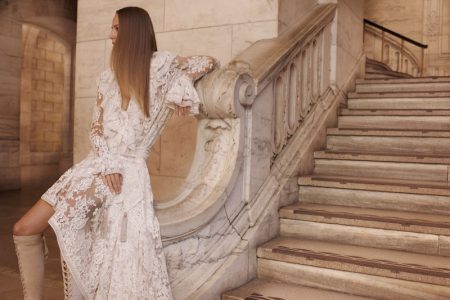 Ine Neefs Models Super Luxe Style in Zimmermann's Spring 2017 Campaign