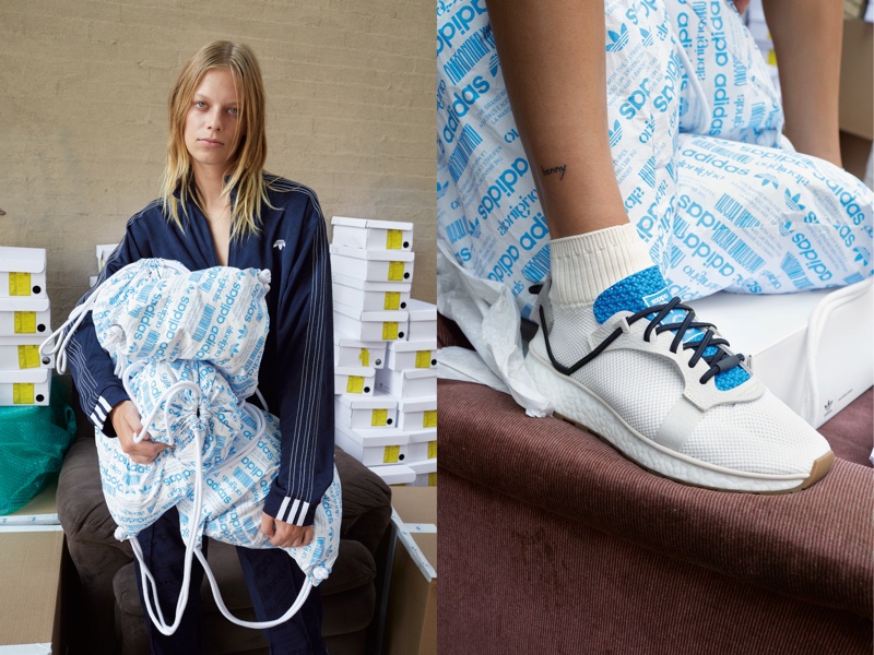 The adidas logo takes the spotlight in Part III of the adidas Originals by Alexander Wang drop