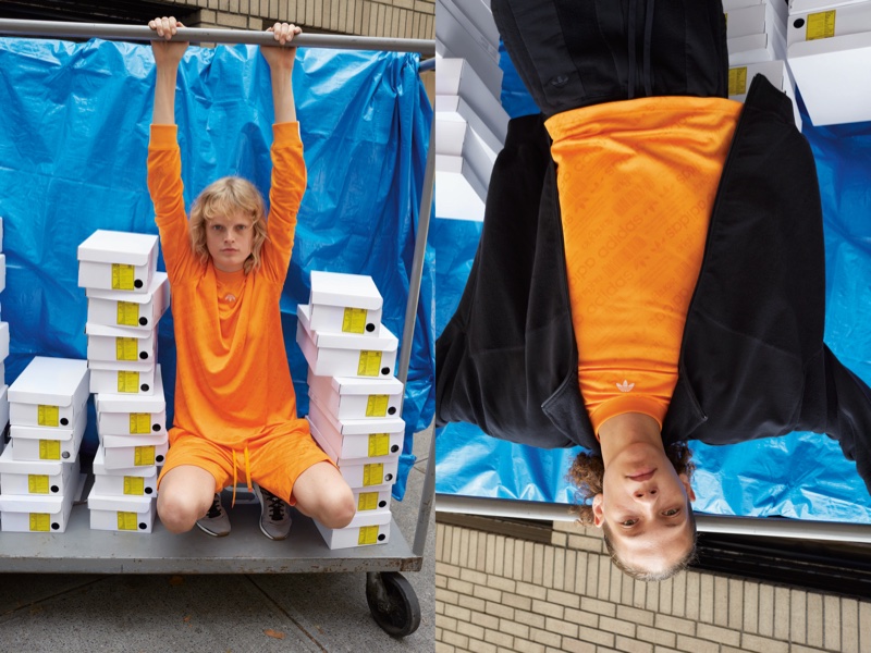 Hanne Gaby Odiele models Part III of the adidas Originals by Alexander Wang collection